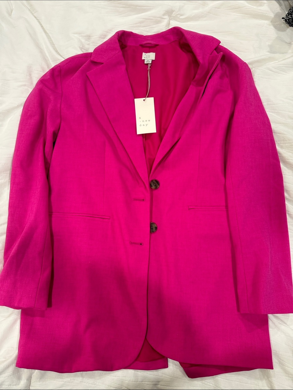 a new day Women's Bright Fuchsia Blazer